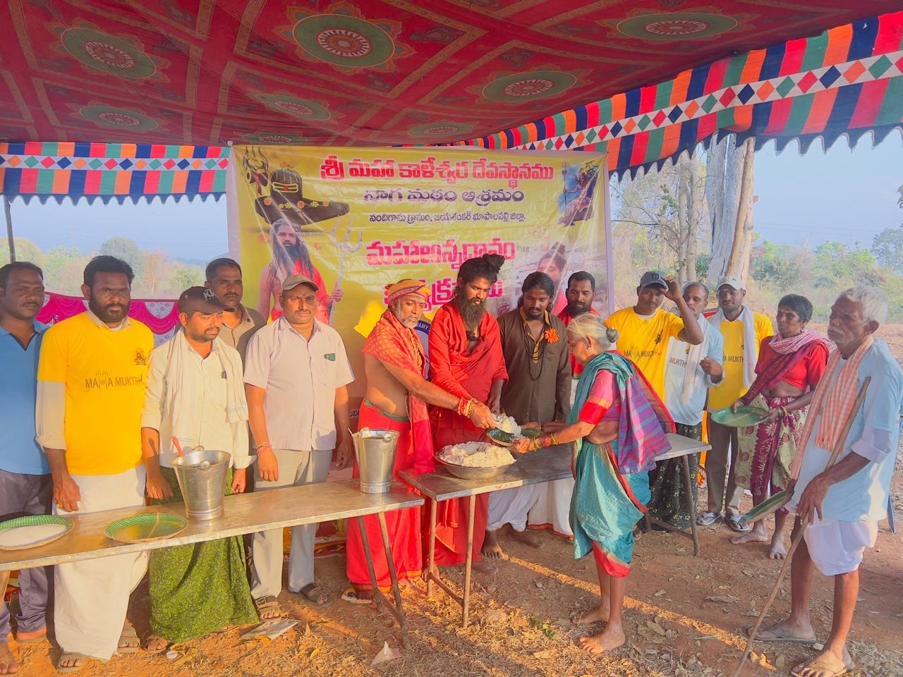 Community gathering and Annadanam